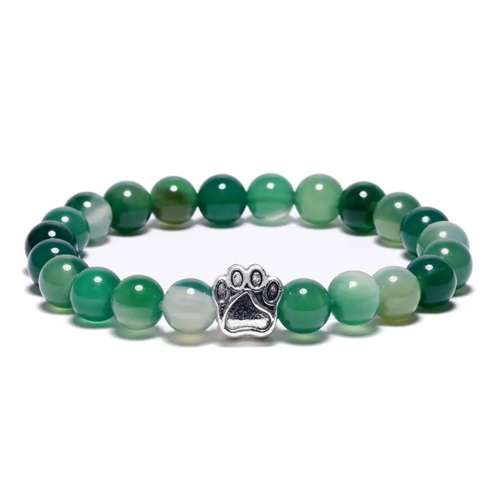 Pawprint Beaded Stretchy Bracelet